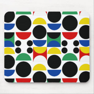 Skandinavisches Bauhaus Mid Century Muster Mousepad