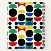 Skandinavisches Bauhaus Mid Century Muster Notizblock (Rückseite)