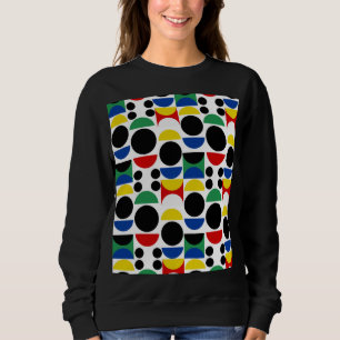 Skandinavisches Bauhaus Mid Century Muster Sweatshirt