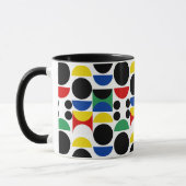 Skandinavisches Bauhaus Mid Century Muster Tasse (Links)