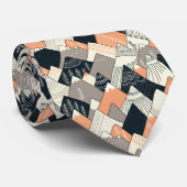 Skandinavisches Bergmuster Krawatte (Gerollt)