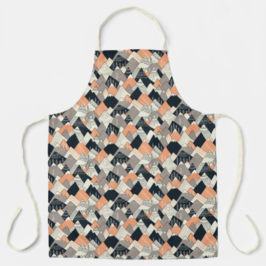 Skandinavisches Bergmuster Schürze (Vorderseite)
