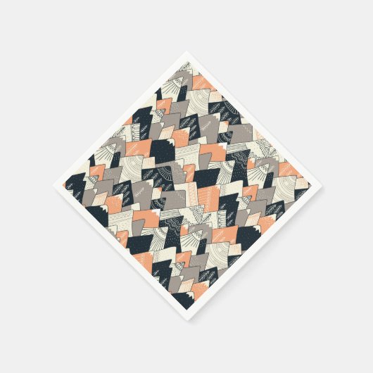 Skandinavisches Bergmuster Serviette (Ecke)