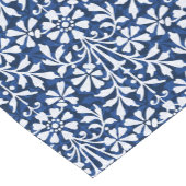 Skandinavisches Blau und Weiße Folklore Kurzer Tischläufer (Ecke)