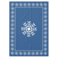 Skandinavisches Blaues Schneeflockenmuster