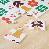 Skandinavisches Blumenmuster Puzzle (Seite)