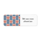 skandinavisches Blumenmuster, Retrostil, Mitte (Vorne)