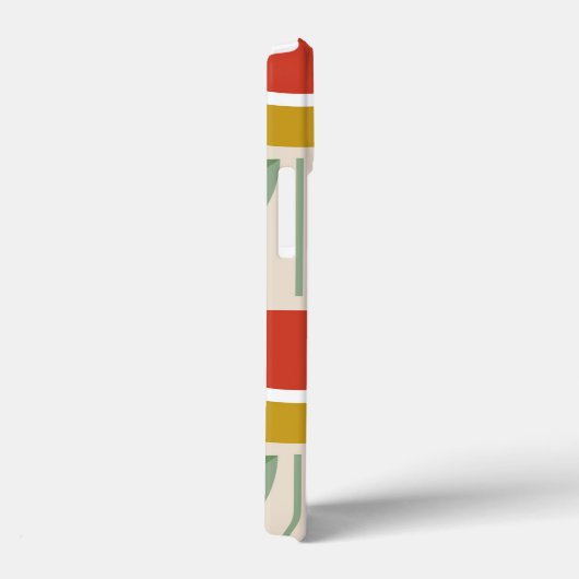 skandinavisches Blumenmuster, Retrostil, Mitte Case-Mate iPhone Hülle (Rückseite / Rechts)