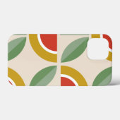 skandinavisches Blumenmuster, Retrostil, Mitte Case-Mate iPhone Hülle (Rückseite (Horizontal))