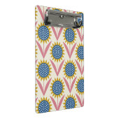 skandinavisches Blumenmuster, Retrostil, Mitte Mini Klemmbrett (Schrägansicht)