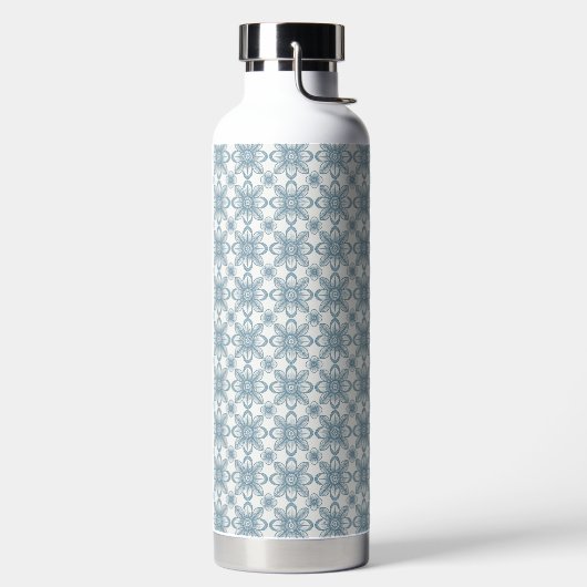 Skandinavisches Blumenmuster Trinkflasche (links)