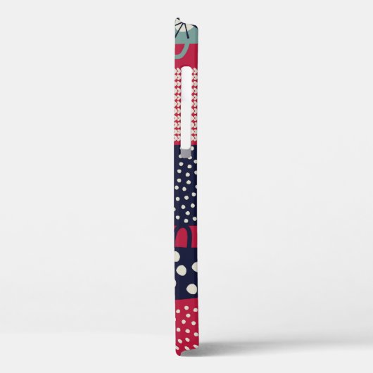 Skandinavisches Blutbad: Rustikales Muster Mix Case-Mate iPhone Hülle (Rückseite / Links)