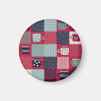 Skandinavisches Blutbad: Rustikales Muster Mix Magnet