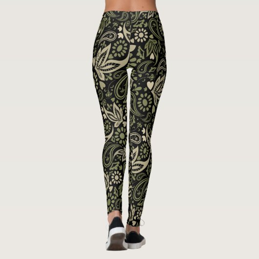 skandinavisches Boho Ethnic-Muster Leggings (Rückseite)