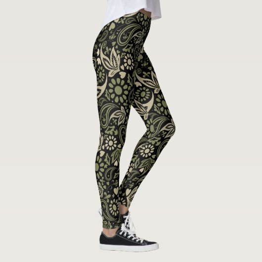 skandinavisches Boho Ethnic-Muster Leggings (Rechts)