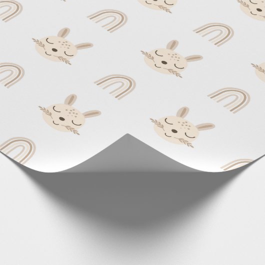 skandinavisches Boho-Kinderzimmer Geschenkpapier (Ecke)