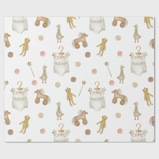 Skandinavisches Boho-Kinderzimmer-Muster Geschenkpapier (Flach)