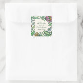 Skandinavisches Brautparty Quadratischer Aufkleber (Tasche)