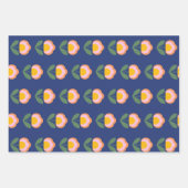 Skandinavisches dänisches Folklore-Blume-Muster in Geschenkpapier Set (Vorderseite 2)