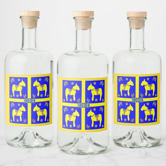 skandinavisches Design, Alkoholflaschenetikett (Flaschen)