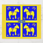 skandinavisches Design, Alkoholflaschenetikett (Einzelnes Label)