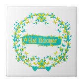 skandinavisches Design, Glad midsommar Fliese (Vorderseite)