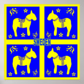 skandinavisches Design, Glad midsommar Poster (Vorne)