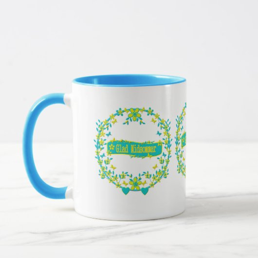 skandinavisches Design, Glad midsommar Tasse (Links)