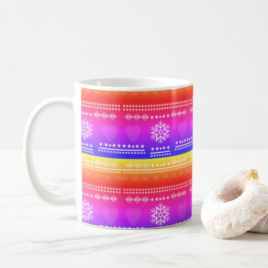 skandinavisches Design, Landstil Kaffeetasse (Mit Donut)