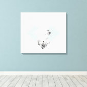 skandinavisches Design Leinwanddruck (Insitu (Holzboden))