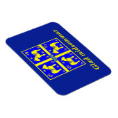 skandinavisches Design, Personalisiert Glad Midsom Magnet (Rechte Seite)