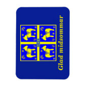 skandinavisches Design, Personalisiert Glad Midsom Magnet (Vertikal)