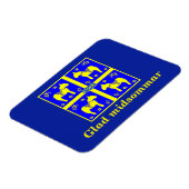 skandinavisches Design, Personalisiert Glad Midsom Magnet (Linke Seite)