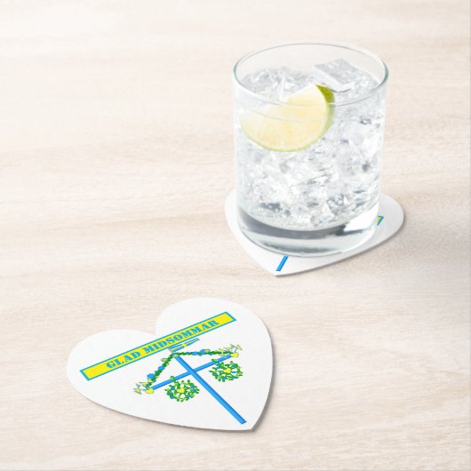 skandinavisches Design, Personalisiert Glad Midsom Untersetzer (Vor Ort)