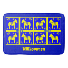 skandinavisches Design, schwedisches Pferd, person Badematte