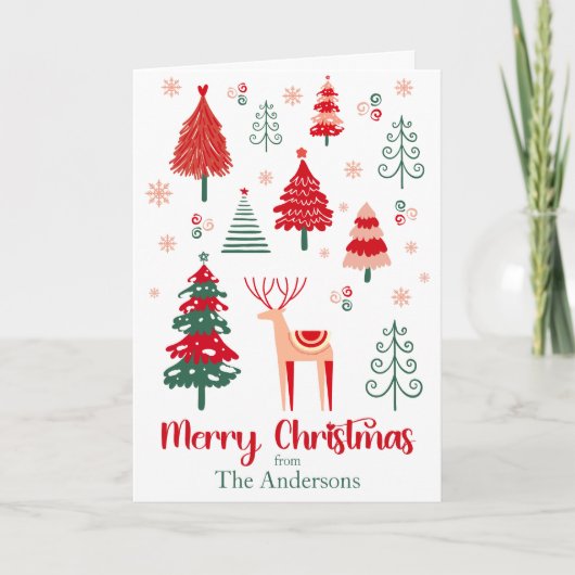 Skandinavisches Ein Foto Weihnachten (Vorderseite)