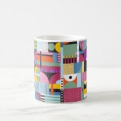 skandinavisches farbiges Muster Kaffeetasse (Mittel)