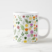 Skandinavisches Flora & Fauna-Muster Jumbo-Tasse (Rechts)