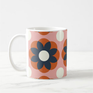 Skandinavisches Floral: Vintage Nahtloses Design Kaffeetasse
