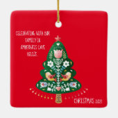 Skandinavisches Folk Kunst, Dichtung und Musik Keramikornament (Rückseite)