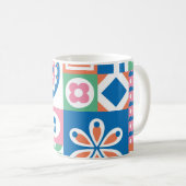 skandinavisches Folklore-Abstraktes Muster Kaffeetasse (VorderseiteRechts)