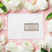 Skandinavisches Folkloredesign - Blume individuell Adressaufkleber