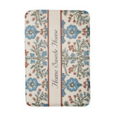 Skandinavisches Folkloredesign - Blume individuell Badematte (Vorderseite Vertikal)