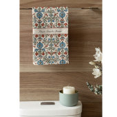 Skandinavisches Folkloredesign - Blume individuell Badhandtuch Set