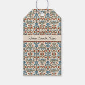 Skandinavisches Folkloredesign - Blume individuell Geschenkanhänger (Vorderseite)