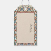 Skandinavisches Folkloredesign - Blume individuell Geschenkanhänger (Rückseite)