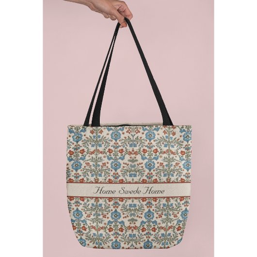 Skandinavisches Folkloredesign - Blume individuell Tasche