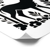 Skandinavisches Folkloreposter Poster (Ecke)