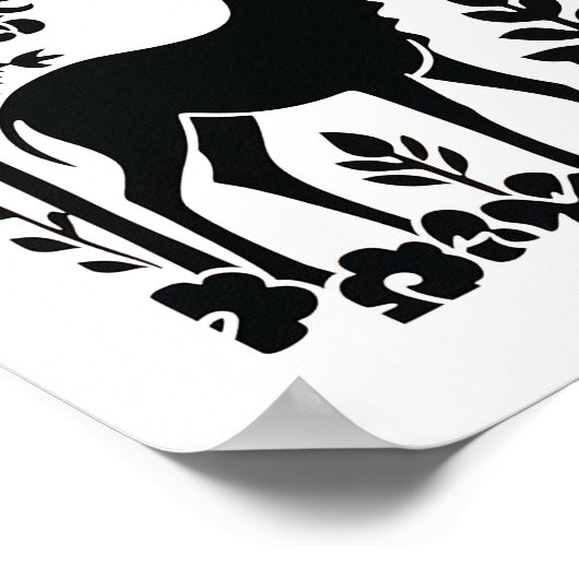 Skandinavisches Folkloreposter Poster (Ecke)