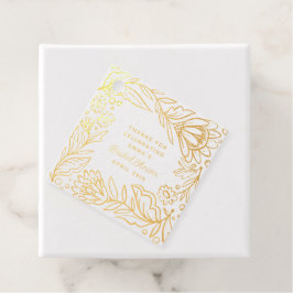 Skandinavisches Folklorflora Brautparty Sq Geschenkanhänger